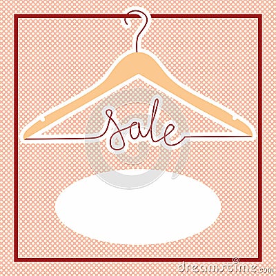 Vector illustration hangers with discount Vector Illustration