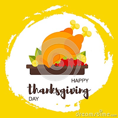 Happy Thanksgiving Day card Vector Illustration