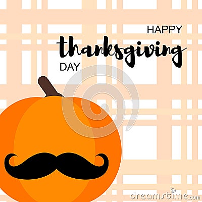 Happy Thanksgiving Day card Vector Illustration