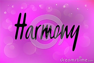 Vector illustration of harmony for logotype, flyer, banner, greeting card. Cartoon Illustration