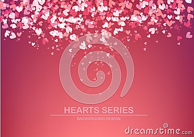 Vector illustration heart background design I Vector Illustration