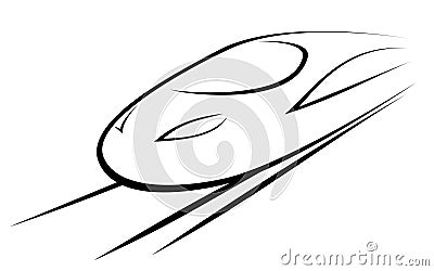 Vector illustration of a high-speed train Vector Illustration