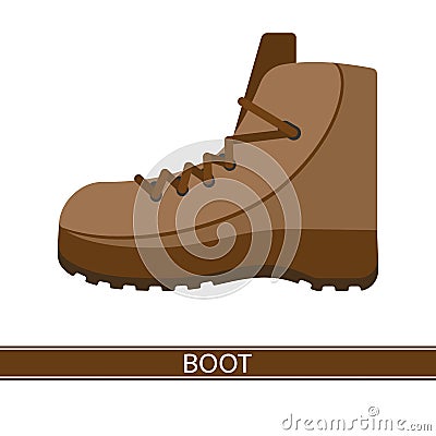 Boot Icon Vector Vector Illustration