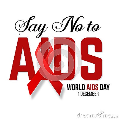 Vector illustration of hiv,aids awareness. Vector Illustration