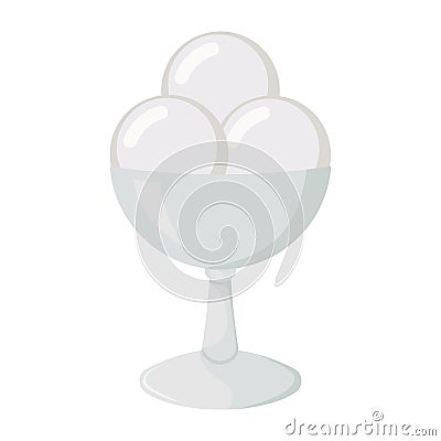 Vector illustration of ice cream. Vector Illustration