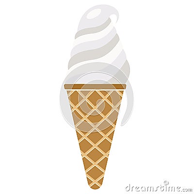 Vector illustration of ice cream. Vector Illustration