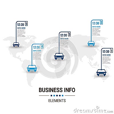 Vector illustration Infographic design template with icons. can be used for workflow layout, diagram, annual report, web design. Vector Illustration