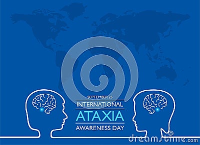 International Ataxia Awareness Day observed on September 25 Vector Illustration