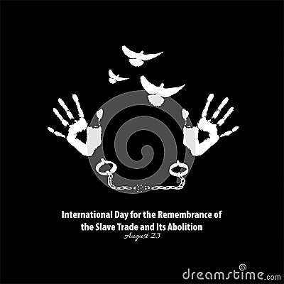 Vector Illustration of International Day for the Remembrance of the Slave Trade and Its Abolition Stock Photo