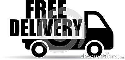 Free delivery truck icon Vector Illustration