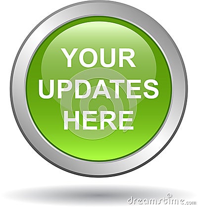 Your updates here web button Vector Illustration