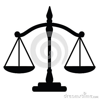 Justice scales Vector Illustration