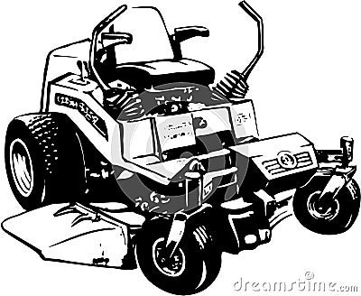 Lawn Mower Illustration Vector Illustration