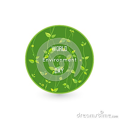 Vector illustration of a leaf for World Environment Day Vector Illustration