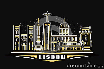 Vector illustration of Lisbon Vector Illustration