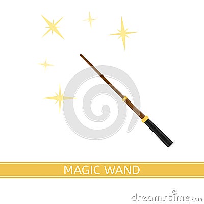 Magic Wand Isolated Vector Illustration