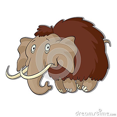 Vector illustration of mammoth Vector Illustration