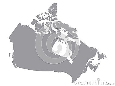 Maps of Canada Vector Illustration