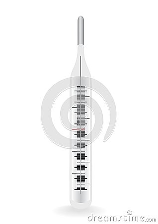 Vector illustration the medical thermometer Vector Illustration