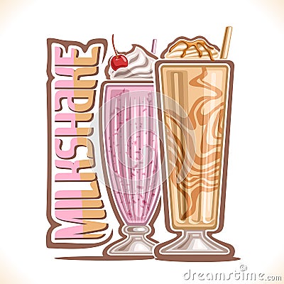 Vector illustration of Milkshake Vector Illustration