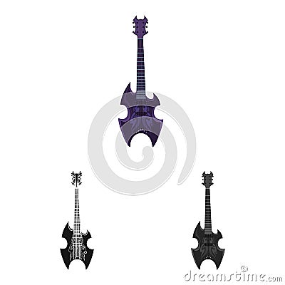 Vector illustration of music and tune symbol. Collection of music and tool stock vector illustration. Vector Illustration