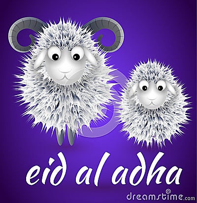Muslim holiday Eid al-Adha Vector Illustration