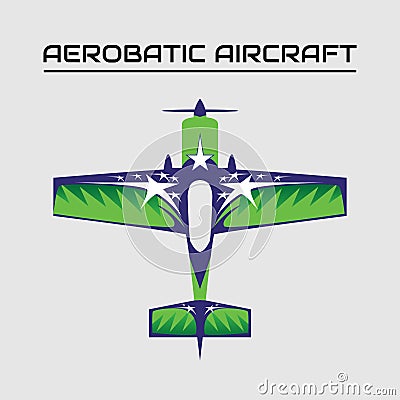 Vector illustration of mx2 aerobatic aircraft Vector Illustration