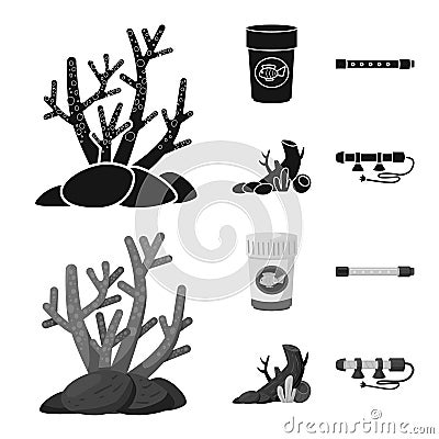 Vector illustration of natural and hobby symbol. Collection of natural and interior stock symbol for web. Vector Illustration