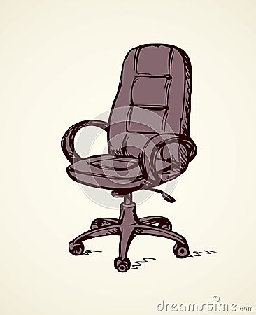 Vector illustration. Office Chair Vector Illustration
