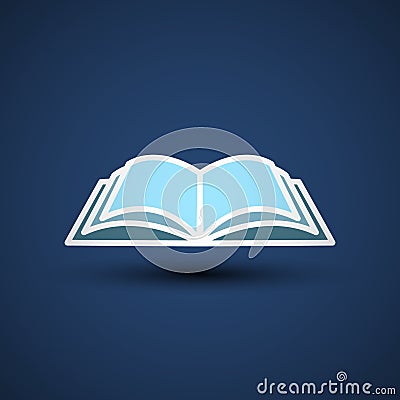 Vector Illustration of an open book. Vector Illustration