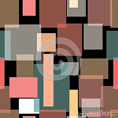 Vector illustration of overlapping rectangles Vector Illustration