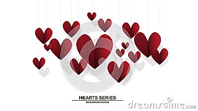 Vector illustration paper heart II Vector Illustration