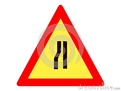Picture of a traffic sign icon Vector Illustration