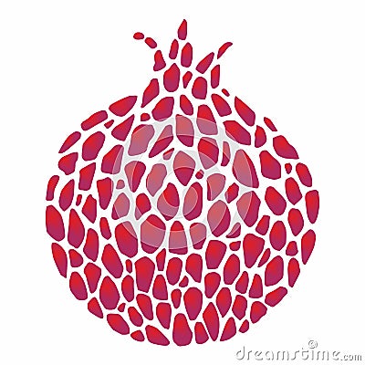 Vector illustration of pomegranates Vector Illustration