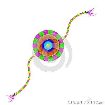 Vector Illustration for Rakhi Festival Background Design with Creative Rakhi Illustration, Indian Religious Festival Raksha Vector Illustration