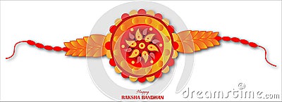 Vector Illustration for Rakhi Festival Background Design with Creative Rakhi Illustration, Indian Religious Festival Raksha Vector Illustration