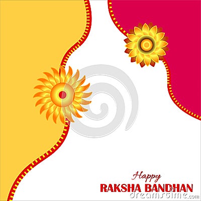 Vector Illustration for Rakhi Festival Background Design with Creative Rakhi Illustration, Indian Religious Festival Raksha Vector Illustration