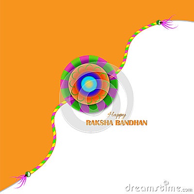 Vector Illustration for Rakhi Festival Background Design with Creative Rakhi Illustration, Indian Religious Festival Raksha Vector Illustration