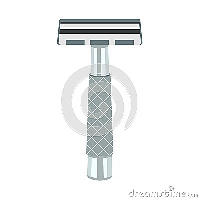 Vector design of razor and safety logo. Set of razor and grooming vector icon for stock. Vector Illustration
