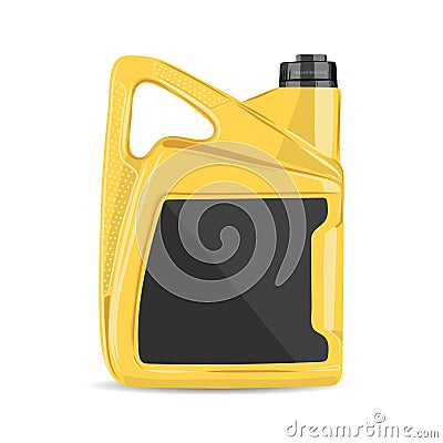 Vector illustration of realistic motor oil canister Vector Illustration