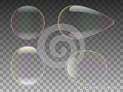 Vector illustration of a realistic soap bubble Vector Illustration