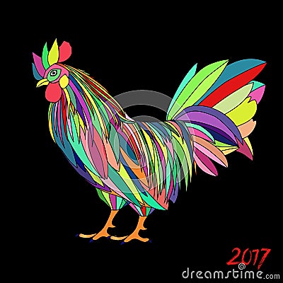 Vector illustration of rooster Vector Illustration