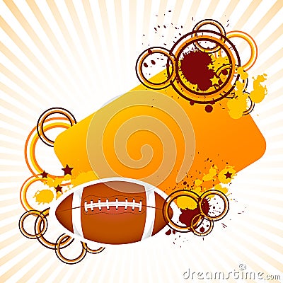 Rugby Ball Vector Illustration