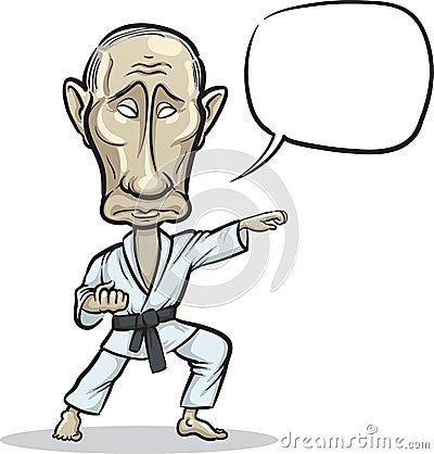 Vector illustration of Russian President Vladim Vector Illustration