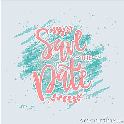 Vector illustration of save the date text Vector Illustration