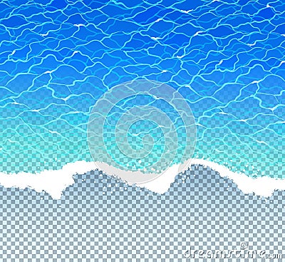 Vector illustration with sea surf Vector Illustration