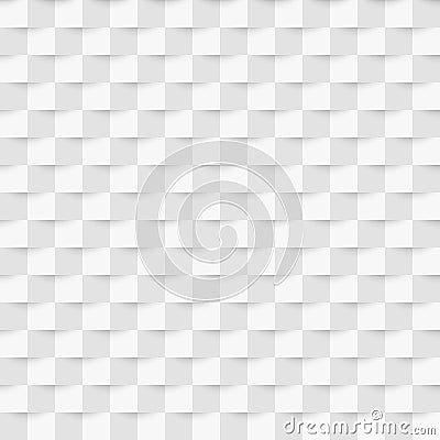 Vector illustration seamless pattern 3d paper rectangles Vector Illustration