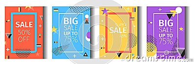 Vector Illustration Set Geometric Abstraction. Vector Illustration