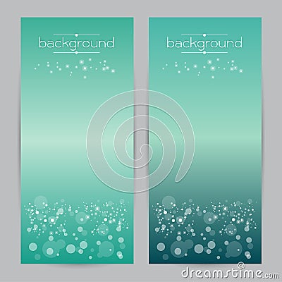 Vector illustration set of soft colored abstract background blue two Vector Illustration