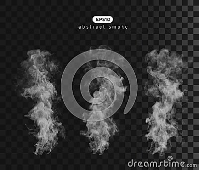 Vector illustration of smoky shape. Vector Illustration